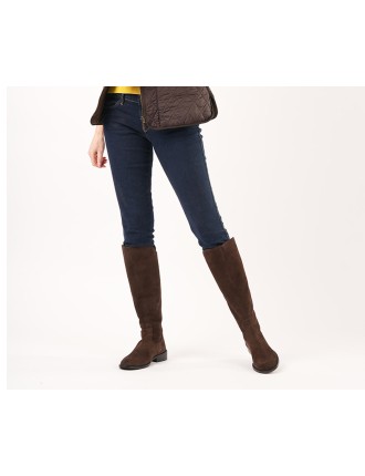 All-New Eddie - Extra-Wide Fit Knee High Boots - Brown Nubuck Suede New Collection