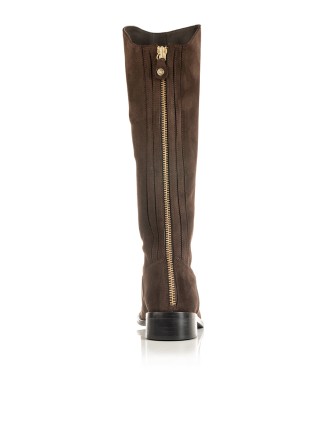 All-New Eddie - Extra-Wide Fit Knee High Boots - Brown Nubuck Suede New Collection