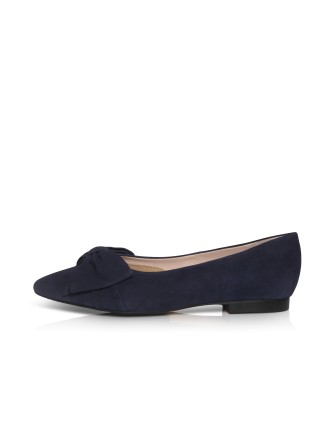 All-New Dionne Extra-Wide Fit Flats - Navy Suede Hot New Item