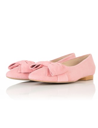 All-New Dionne Extra-Wide Fit Flats - Pink Suede New Collection