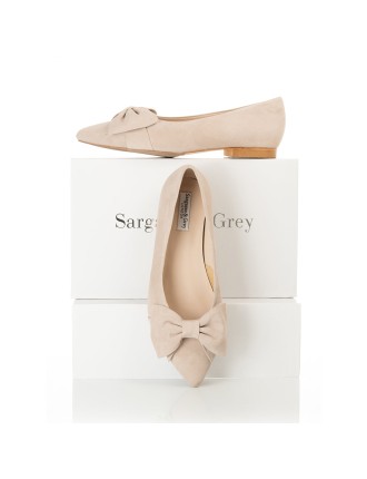 All-New Dionne Extra-Wide Fit Flats - Beige Suede