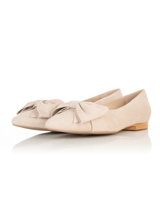 All-New Dionne Extra-Wide Fit Flats - Beige Suede