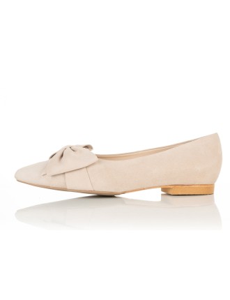 All-New Dionne Extra-Wide Fit Flats - Beige Suede