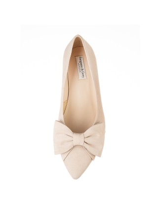 All-New Dionne Extra-Wide Fit Flats - Beige Suede