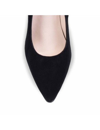 All-New Eve Wide Fit Court Shoe – Black Suede New Release