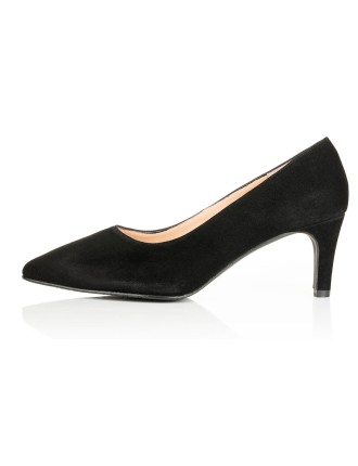 All-New Eve Wide Fit Court Shoe – Black Suede New Release