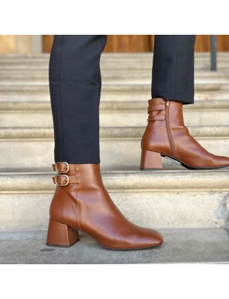 All-New Jasper Wide Fit Boots - Brown Leather Hot New Item