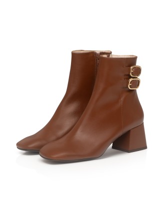 All-New Jasper Wide Fit Boots - Brown Leather Hot New Item