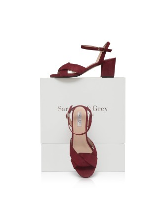 All-New Krista - Extra-Wide Fit Sandal - Burgundy Suede On Hand Now