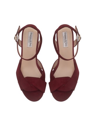 All-New Krista - Extra-Wide Fit Sandal - Burgundy Suede On Hand Now