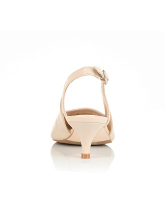 All-New Lena Extra-Wide Fit Slingback - Bone Leather New Collection