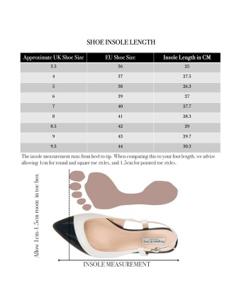 All-New Lena Extra-Wide Fit Slingback - Cream Leather & Tan Patent Available for Immediate Shipping