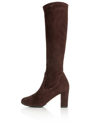 All-New Lydia Extra-Wide Fit Knee High Boots - Brown Suede Just In